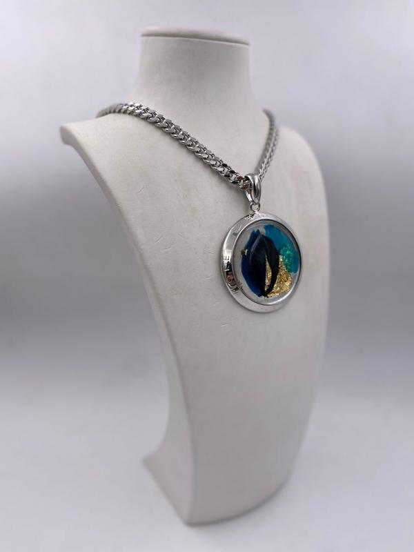 Collana in ottone anallergico, colore argento