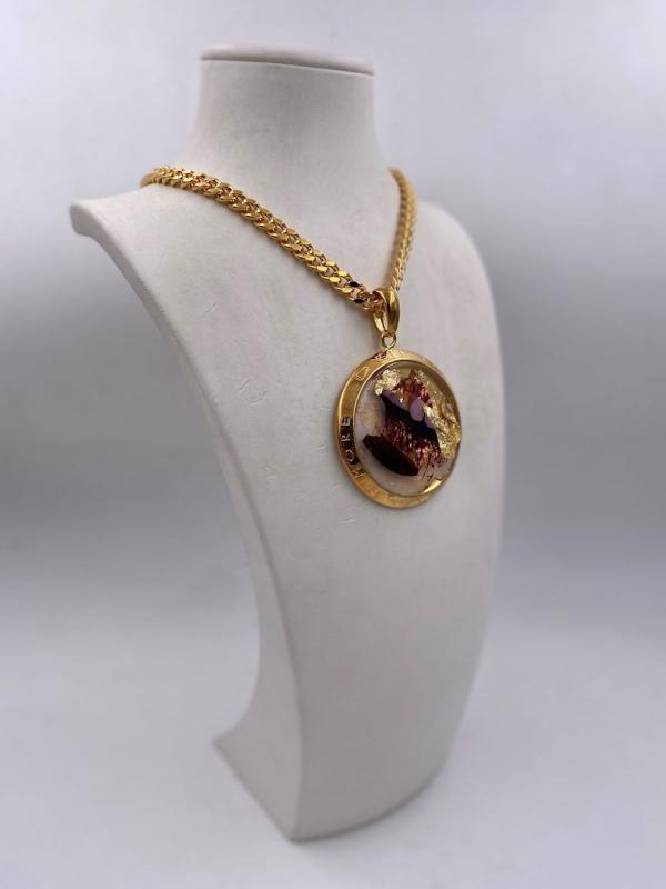 Collana in ottone anallergico, colore oro