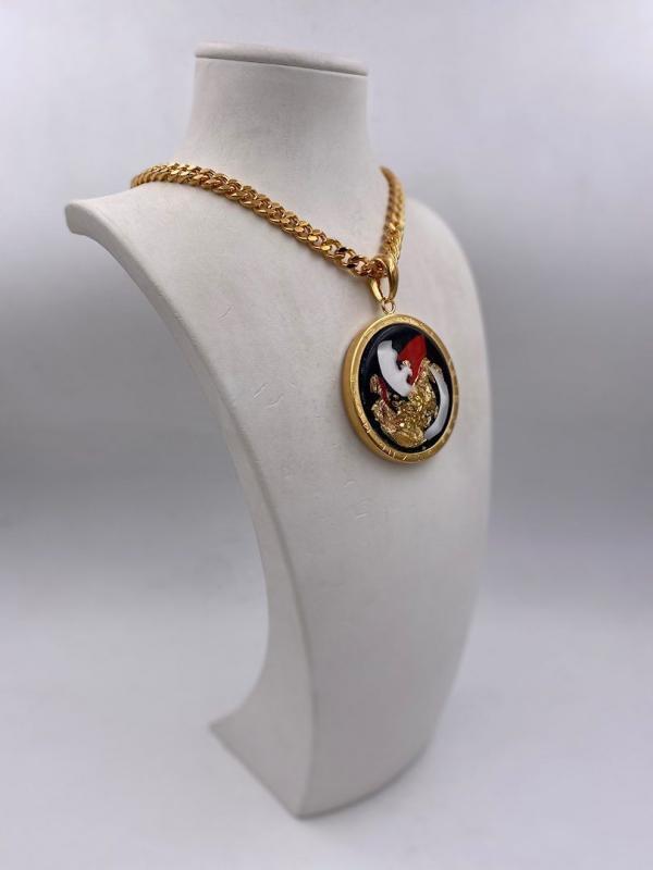 Collana in ottone anallergico, colore oro