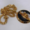 Collana in ottone anallergico, colore oro