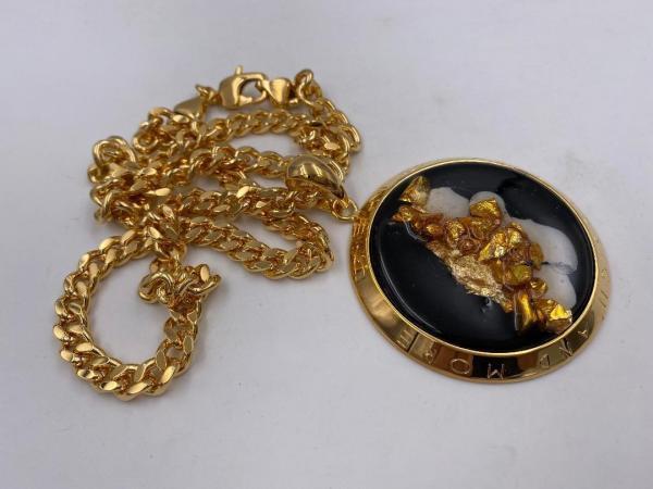 Collana in ottone anallergico, colore oro