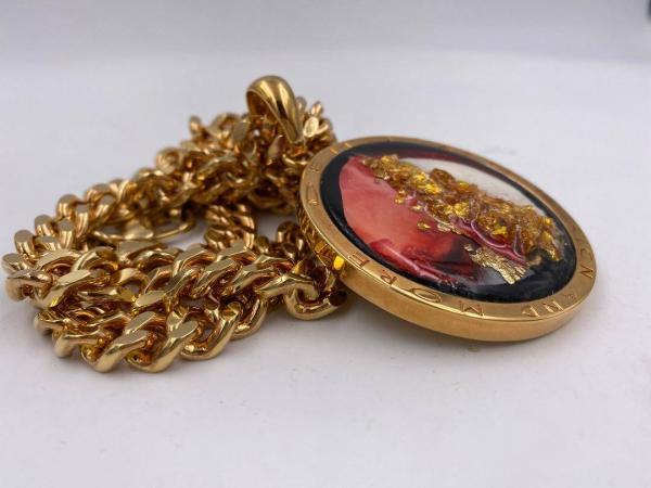 Collana in ottone anallergico, colore oro