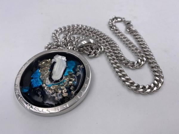 Collana in ottone anallergico, colore argento