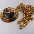 Collana in ottone anallergico, colore oro