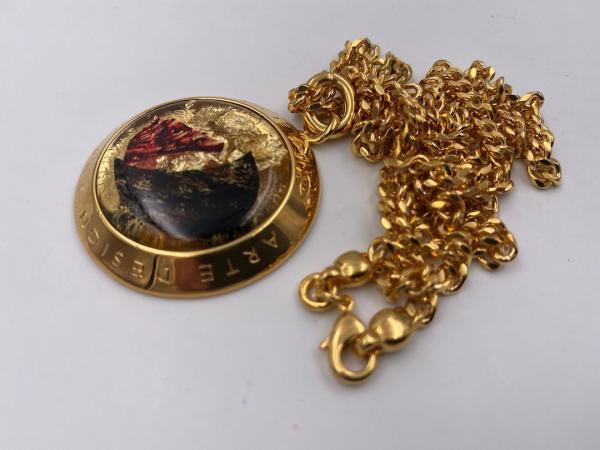 Collana in ottone anallergico, colore oro