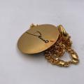 Collana in ottone anallergico, colore oro