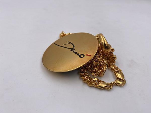 Collana in ottone anallergico, colore oro