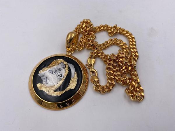 Collana in ottone anallergico, colore oro