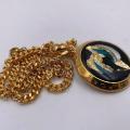 Collana in ottone anallergico, colore oro