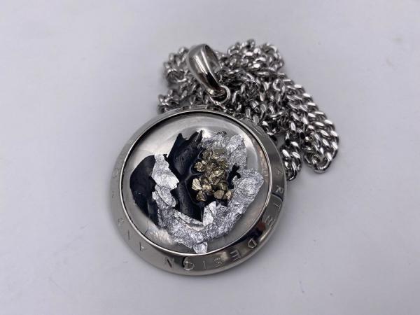 Collana in ottone anallergico, colore argento