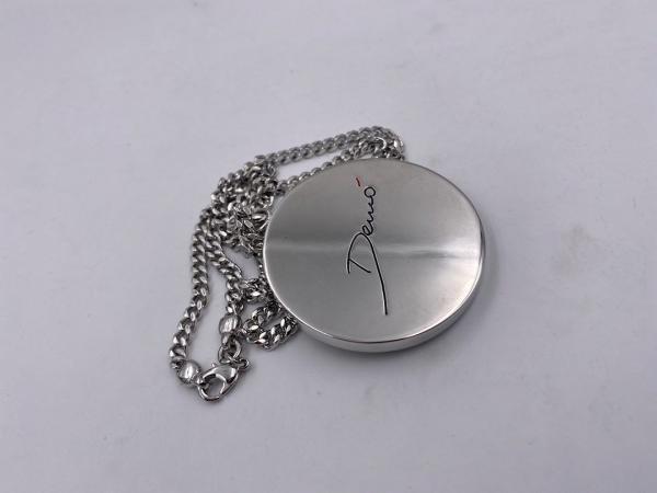 Collana in ottone anallergico, colore argento