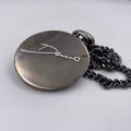 Collana in ottone anallergico, colore nero fumé