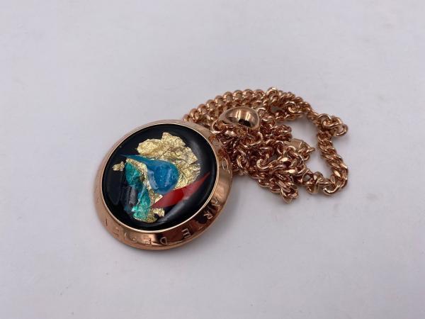 Collana in ottone anallergico, colore oro rosé