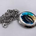 Collana in ottone anallergico, colore argento