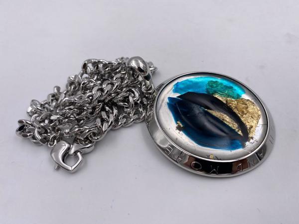 Collana in ottone anallergico, colore argento