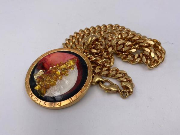 Collana in ottone anallergico, colore oro