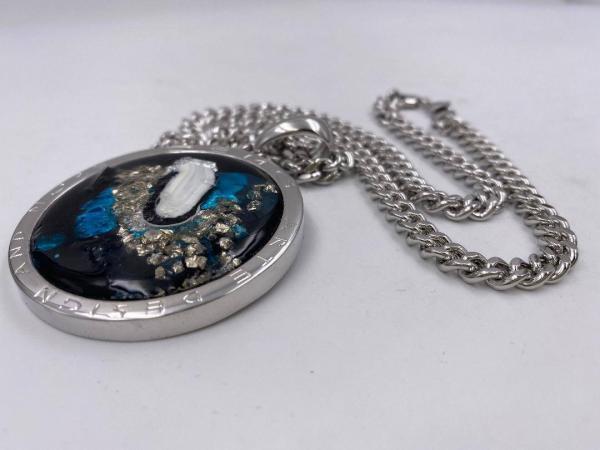 Collana in ottone anallergico, colore argento