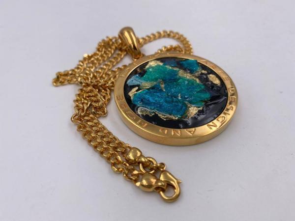 Collana in ottone anallergico, colore oro
