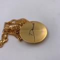 Collana in ottone anallergico, colore oro