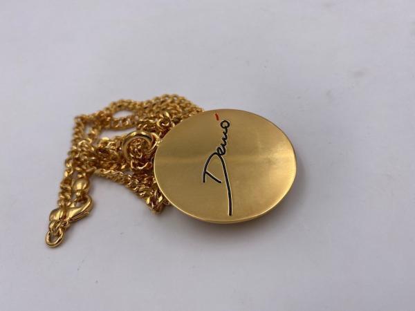 Collana in ottone anallergico, colore oro