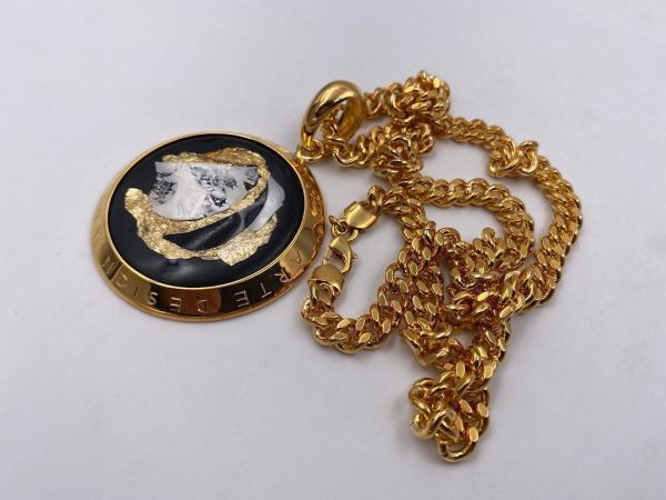 Collana in ottone anallergico, colore oro