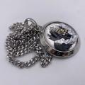 Collana in ottone anallergico, colore argento