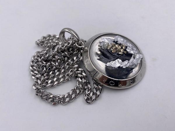 Collana in ottone anallergico, colore argento