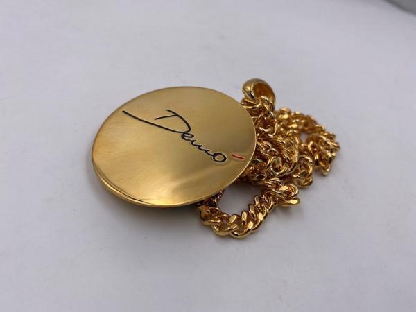 Collana in ottone anallergico, colore oro