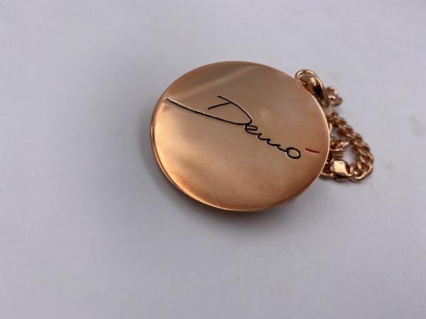 Collana in ottone anallergico, colore oro rosé