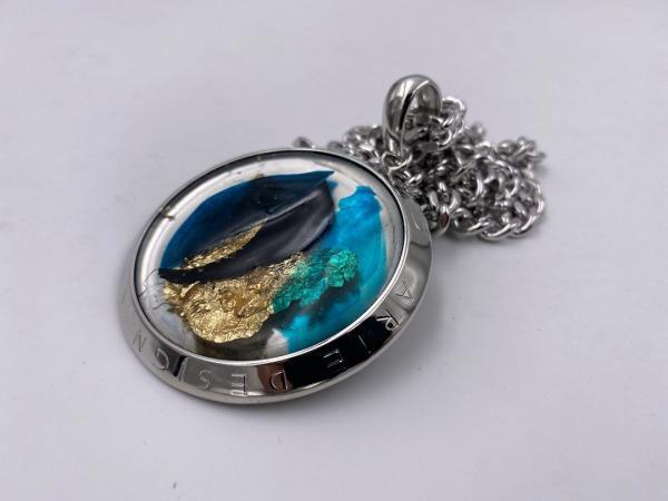Collana in ottone anallergico, colore argento