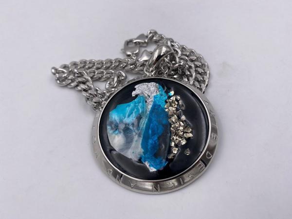 Collana in ottone anallergico, colore argento