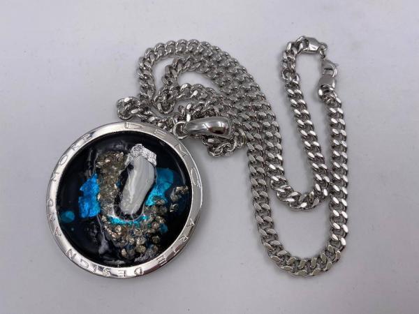 Collana in ottone anallergico, colore argento