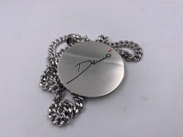Collana in ottone anallergico, colore argento