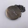 Collana in ottone anallergico, colore nero fumé