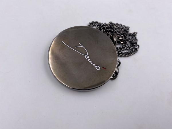 Collana in ottone anallergico, colore nero fumé