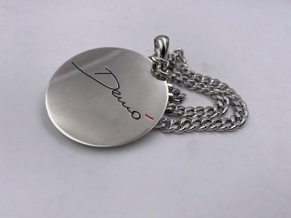 Collana in ottone anallergico, colore argento