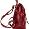Zaino in Vera Pelle, colore rosso
