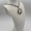 Collana in ottone anallergico, colore argento