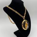Collana in ottone anallergico, colore oro
