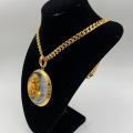 Collana in ottone anallergico, colore oro
