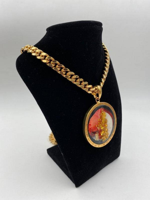 Collana in ottone anallergico, colore oro