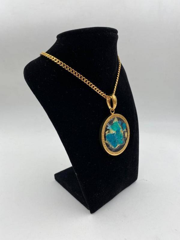 Collana in ottone anallergico, colore oro