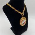 Collana in ottone anallergico, colore oro