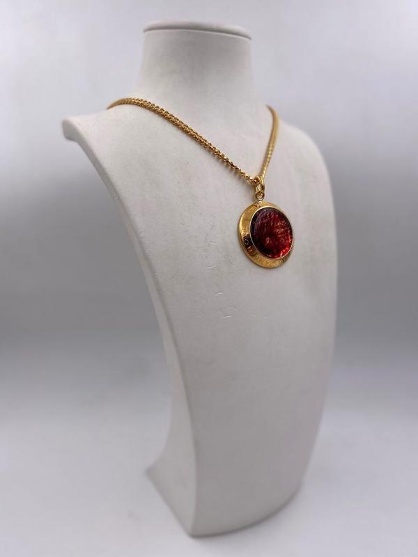 Collana in ottone anallergico, colore oro