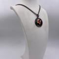 Collana in ottone anallergico, colore nero fumé