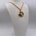 Collana in ottone anallergico, colore oro