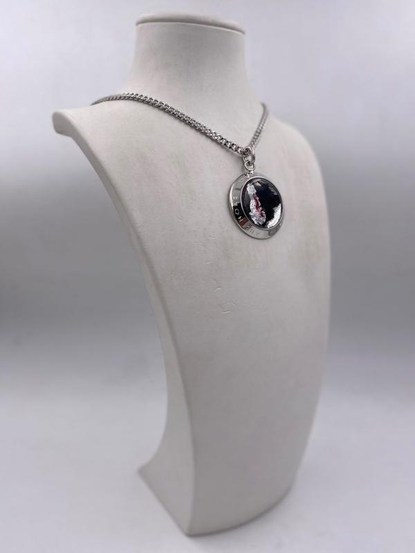 Collana in ottone anallergico, colore argento