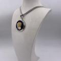 Collana in ottone anallergico, colore argento