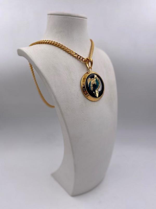 Collana in ottone anallergico, colore oro