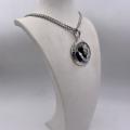 Collana in ottone anallergico, colore argento